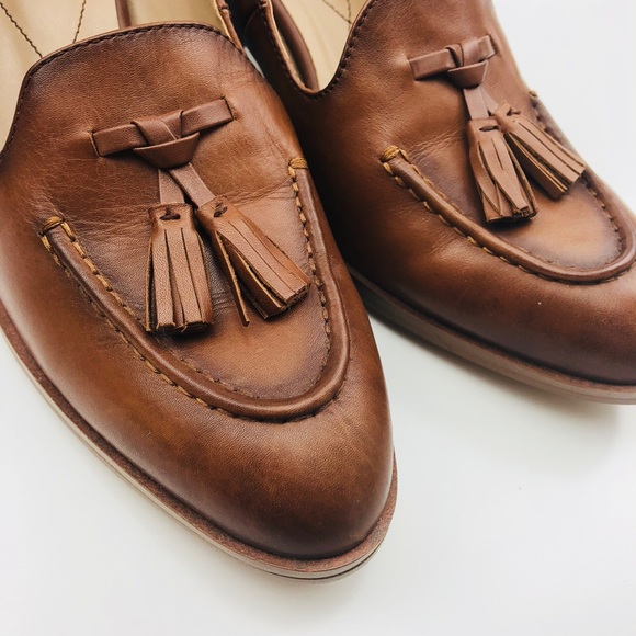 isola shoes - [isola] brown tassel hailey heel